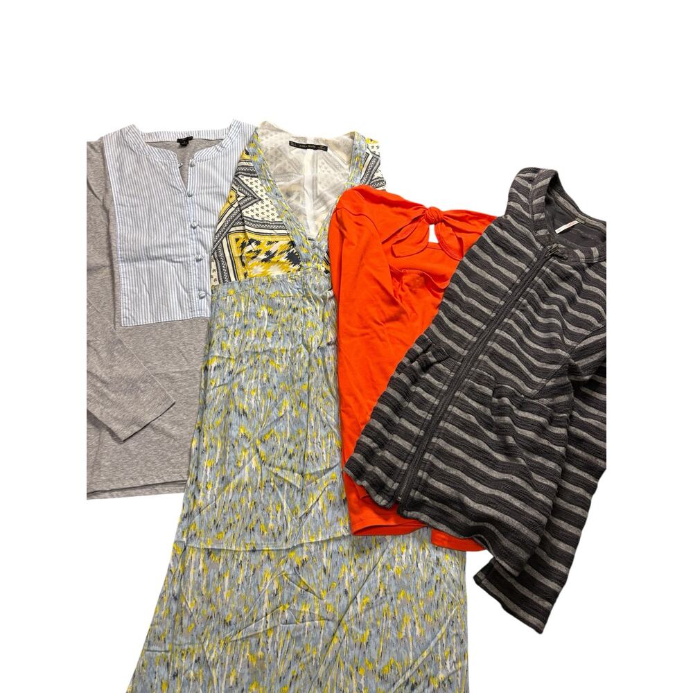 Free People Jacket Zara Dress J.Crew Tops Bundle Women Small 4pc Clothing Lot